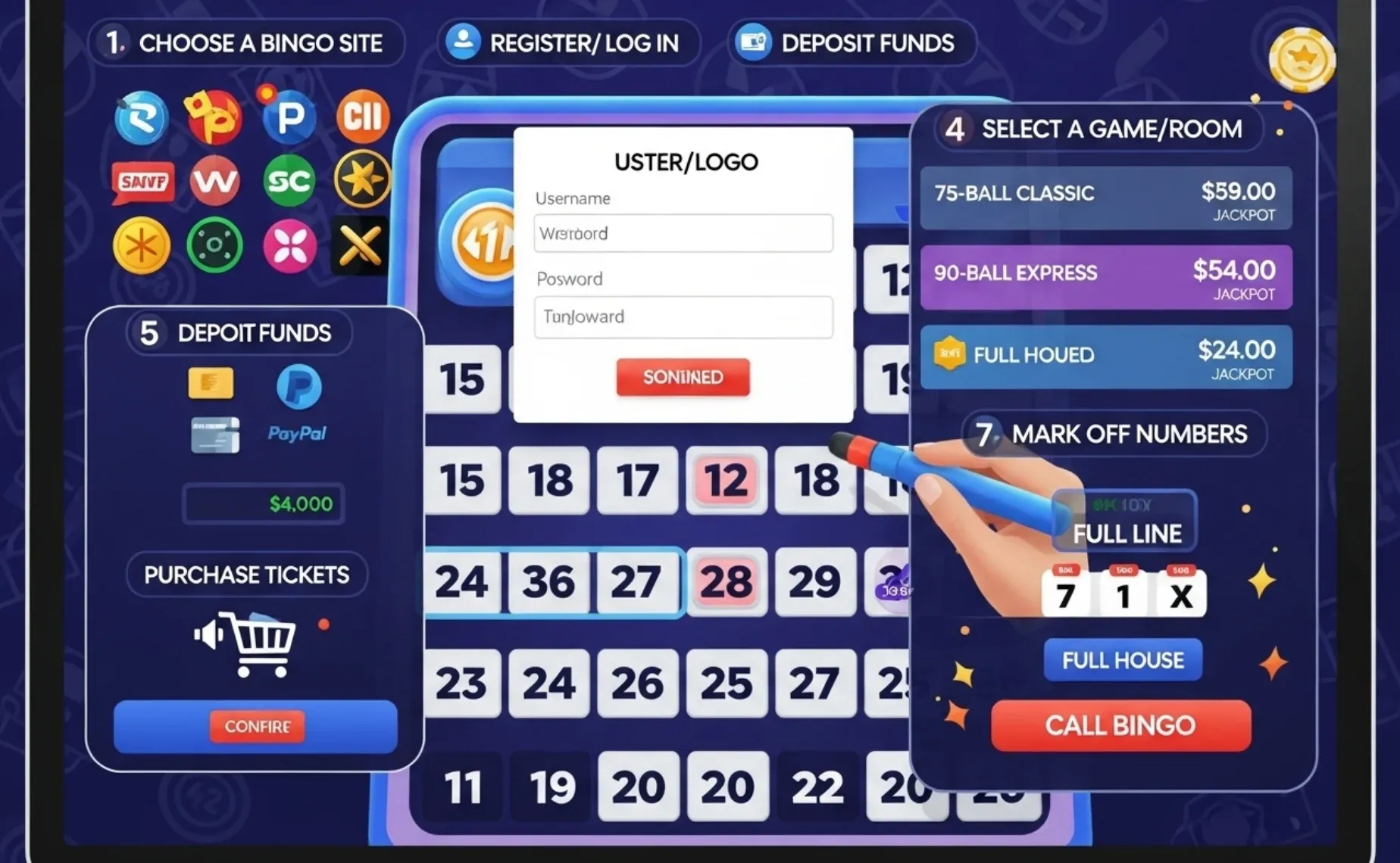 How to play Bingo online