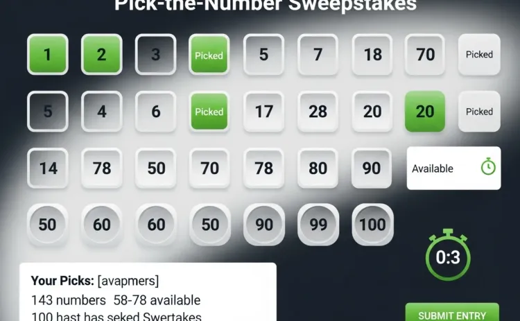 Pick‑the‑Number Sweepstakes Games