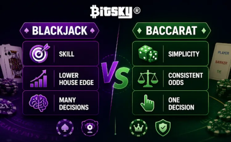 blackjack and baccarat differences