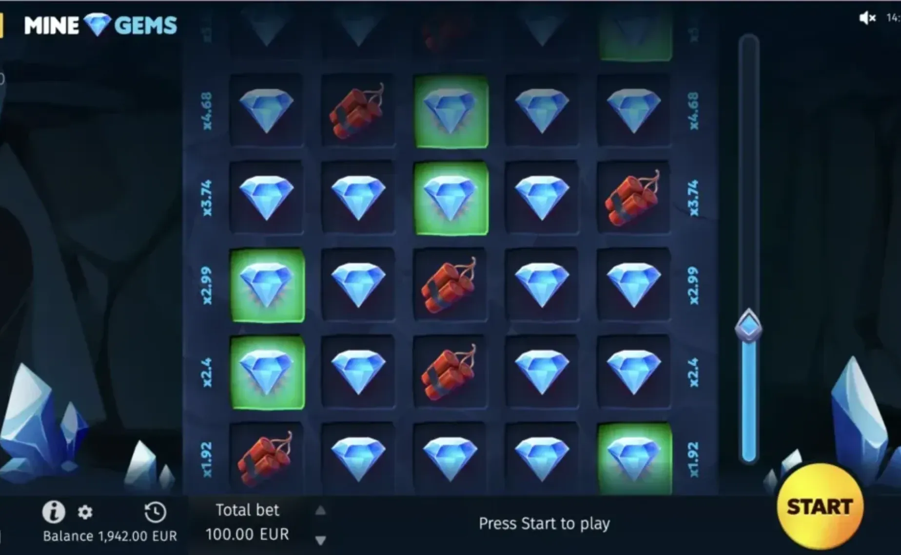 mine gems game